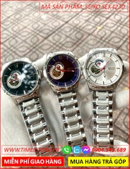 dong-ho-nam-seiko-automatic-mat-tron-trang-lo-tim-day-kim-loai-timesstore-vn