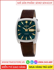 dong-ho-nam-seiko-recraft-automatic-mat-vuong-xanh-la-day-da-nau-timesstore-vn