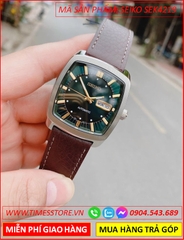 dong-ho-nam-seiko-recraft-automatic-mat-vuong-xanh-la-day-da-nau-timesstore-vn