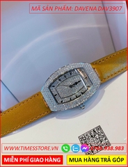 dong-ho-nu-davena-mat-oval-dinh-da-swarovski-day-da-vang-nau-dep-gia-re-timesstore-vn