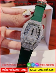 dong-ho-nu-davena-mat-oval-dinh-da-swarovski-silver-day-da-xanh-la-dep-gia-re-timesstore-vn