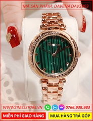 dong-ho-nu-davena-mat-tron-xanh-la-dinh-da-swarovski-rose-gold-dep-gia-re-timesstore-vn