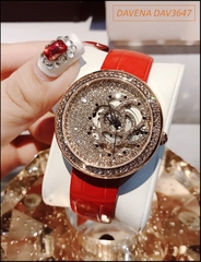 dong-ho-nu-davena-cơ-tu-dong-swarovski-rose-gold-day-da-dep-gia-re-timesstore-vn