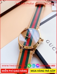 dong-ho-nu-gucci-timeless-mat-tron-vang-gold-day-da-nau-bo-timesstore-vn