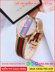 dong-ho-nu-gucci-timeless-mat-tron-vang-gold-day-da-nau-bo-timesstore-vn