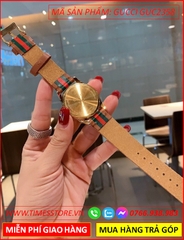 dong-ho-nu-gucci-timeless-mat-tron-vang-gold-day-da-nau-bo-timesstore-vn