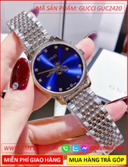 dong-ho-nu-gucci-timeless-mat-tron-xanh-day-kim-loai-timesstore-vn