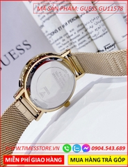 dong-ho-nu-guess-lady-mat-tron-day-mesh-luoi-vang-gold-timesstore-vn