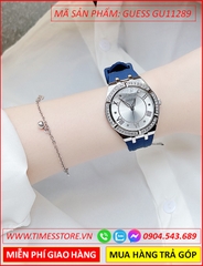 dong-ho-nu-guess-luxury-silicone-xanh-duong-mat-trang-vien-da-swarovski-silver-thoi-trang-dep-gia-re-timesstore-vn