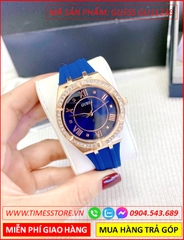 dong-ho-nu-guess-rose-gold-luxury-silicone-xanh-duong-swarovski-dep-gia-re-timesstore-vn