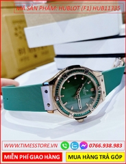 dong-ho-nu-hublot-f1-mat-tron-rose-gold-dinh-da-day-sillicone-xanh-la-timesstore-vn