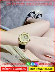 dong-ho-nu-hublot-f1-mat-tron-vang-gold-day-silicone-den-timesstore-vn