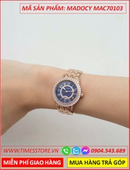 dong-ho-nu-madocy-mat-xanh-dinh-da-day-rose-gold-timesstore-vn