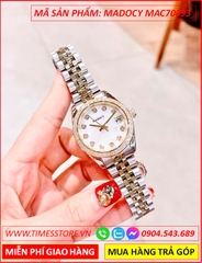 dong-ho-nu-madocy-tua-rolex-mat-trang-day-demi-timesstore-vn