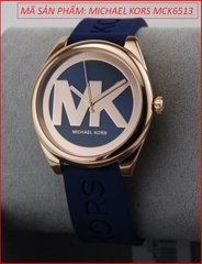 dong-ho-nu-michael-kors-janelle-mat-hoa-tiet-logo-rose-gold-sillicone-xanh-navy-timesstore-vn