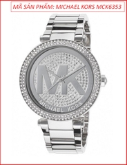 dong-ho-nu-michael-kors-parker-mat-so-logo-dinh-da-day-kim-loai-timesstore-vn