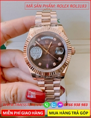 dong-ho-nu-rolex-f1-automatic-2-lich-mat-nau-khia-rose-gold-timesstore-vn