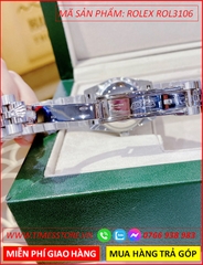 dong-ho-nu-rolex-f1-automatic-datejust-mat-den-dinh-da-day-kim-loai-timesstore-vn