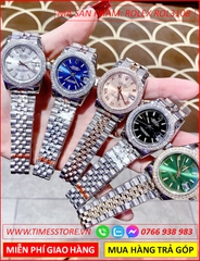 dong-ho-nu-rolex-f1-automatic-datejust-mat-xanh-dinh-da-day-kim-loai-timesstore-vn