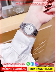 dong-ho-nu-rolex-f1-cellini-mat-vuong-trang-day-kim-loai-timesstore-vn