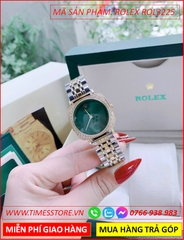 dong-ho-nu-rolex-f1-cellini-mat-vuong-xanh-day-demi-timesstore-vn