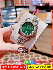 dong-ho-nu-rolex-f1-datejust-mat-xanh-la-day-demi-timesstore-vn