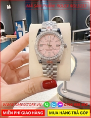 dong-ho-nu-rolex-f1-mat-hong-dinh-da-day-kim-loai-timesstore-vn