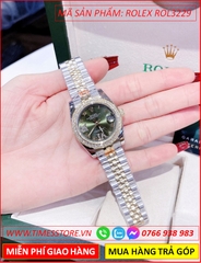 dong-ho-nu-rolex-f1-mat-xanh-la-dinh-da-day-demi-vang-timesstore-vn