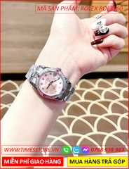 dong-ho-nu-rolex-f1-oyster-datejust-mat-hong-day-kim-loai-timesstore-vn