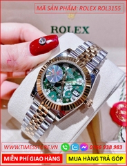 dong-ho-nu-rolex-f1-season-mat-khia-bong-hoa-xanh-la-day-demi-gold-timesstore-vn