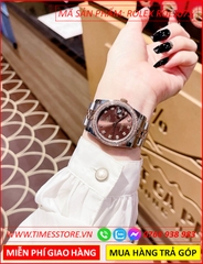 dong-ho-nu-rolex-lady-date-just-f1-automatic-mat-nau-day-demi-timesstore-vn