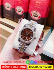 dong-ho-nu-rolex-lady-date-just-f1-mat-nau-day-demi-timesstore-vn