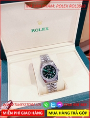 dong-ho-nu-rolex-lady-datejust-f1-mat-xanh-la-day-kim-loai-timesstore-vn