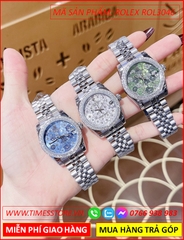 dong-ho-nu-rolex-season-sieu-cap-replica-1-1-mat-bong-hoa-xanh-duong-day-kim-loai-timesstore-vn