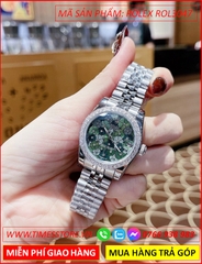 dong-ho-nu-rolex-season-sieu-cap-replica-1-1-mat-bong-hoa-xanh-la-day-kim-loai-timesstore-vn