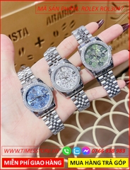 dong-ho-nu-rolex-season-sieu-cap-replica-1-1-mat-bong-hoa-xanh-la-day-kim-loai-timesstore-vn