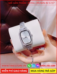 dong-ho-nu-royal-crown-mat-chu-nhat-day-kim-loai-dinh-da-swarovski-timesstore-vn