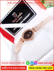 dong-ho-nu-royal-crown-mat-elip-day-kim-loai-rose-gold-timesstore-vn