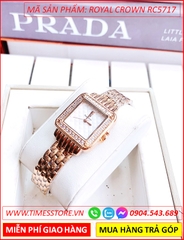 dong-ho-nu-royal-crown-mat-vuong-day-kim-loai-rose-gold-timesstore-vn