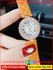 dong-ho-nu-royal-crown-tua-cartier-dinh-da-zirconia-day-da-cam-timesstore-vn