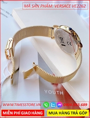 dong-ho-nu-versace-circle-mat-xanh-day-mesh-luoi-vang-gold-timesstore-vn