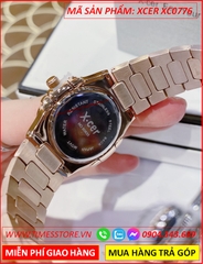 dong-ho-nu-xcer-mat-vuong-full-da-day-kim-loai-rose-gold-timesstore-vn