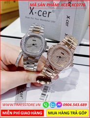 dong-ho-nu-xcer-mat-vuong-full-da-day-kim-loai-rose-gold-timesstore-vn