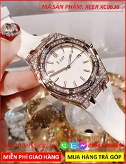 dong-ho-nu-xcer-tua-hublot-da-swarovski-rose-gold-day-cao-su-trang-timesstore-vn