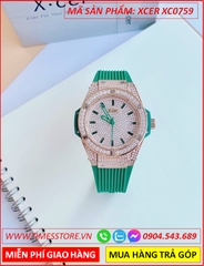 dong-ho-nu-xcer-tua-hublot-mat-full-da-rosse-gold-sillicone-xanh-la-timesstore-vn