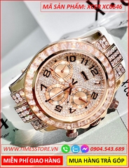 dong-ho-nu-xcer-tua-rolex-full-da-swarovski-rose-gold-day-cao-su-trang-timesstore-vn