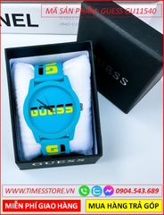 dong-ho-unisex-guess-logo-turquoise-day-sillicone-xanh-timesstore-vn