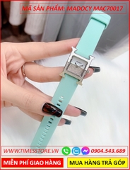 set-dong-ho-nu-madocy-mat-vuong-tua-hermes-dinh-da-silver-day-silicone-xanh-thoi-trang-dep-timesstore-vn