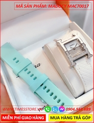 set-dong-ho-nu-madocy-mat-vuong-tua-hermes-dinh-da-silver-day-silicone-xanh-thoi-trang-dep-timesstore-vn