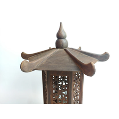 Đèn thờ gỗ trắc - Đèn trắc hoa văn